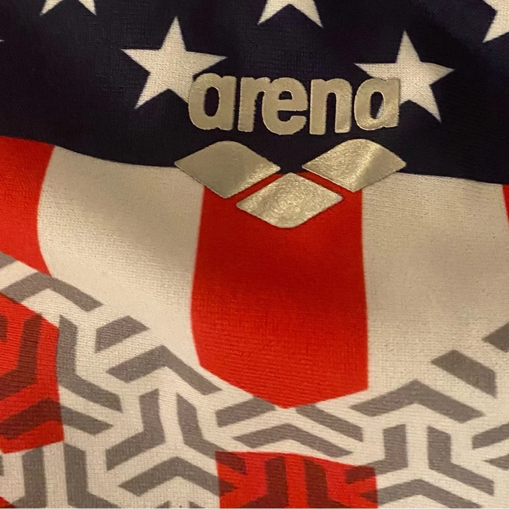 ARENA I Swimsuit One Piece Bishamon USA Swim Pro Back Maxlife Size 32 Womens